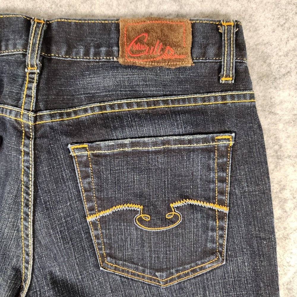 Blue Cult Mens Jeans‎ 34 (Fits 32x32) Blue Denim Distressed Straight Leg